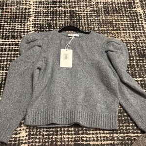 Frame Denim Heather Gray Crew Neck Sweater